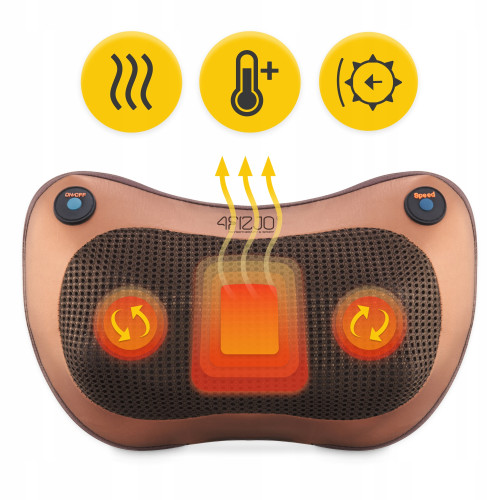 Массажная подушка  4FIZJO Shiatsu Pro+ Brown - фото №8